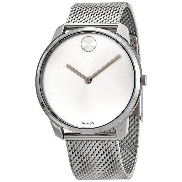 NWT Movado Fashion Men's Quartz Steel Authentic Watch - Picture 1 of 3